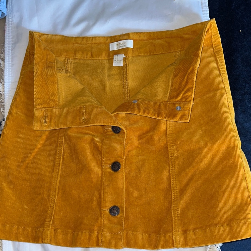Forever 21 Mustard Mini Skirt
